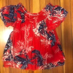 Off the shoulder size M red blue white